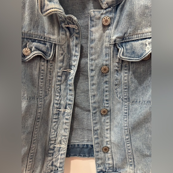 Free People denim jackets size large - Picture 4 of 6